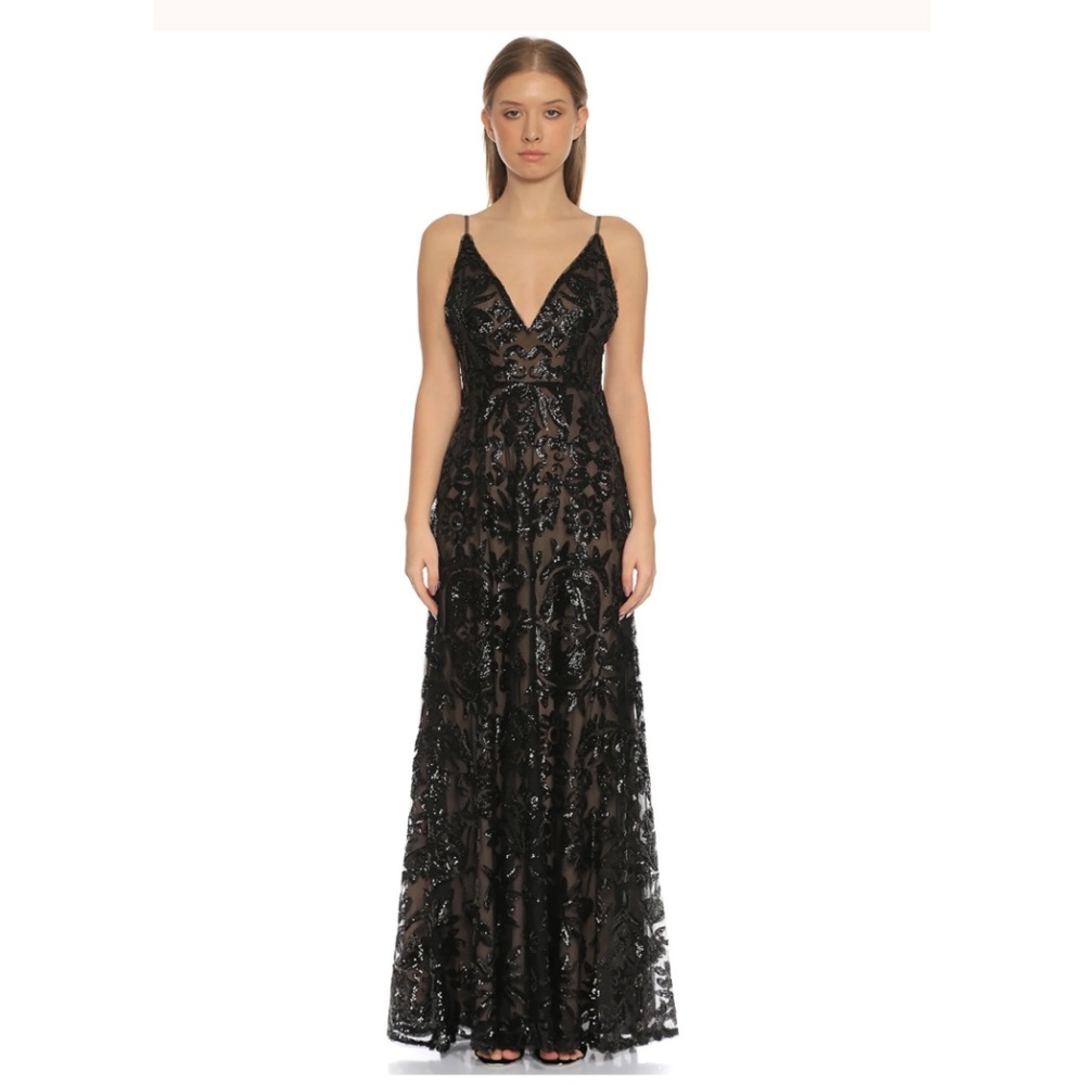 BCBGMax Embellished Evening Gown